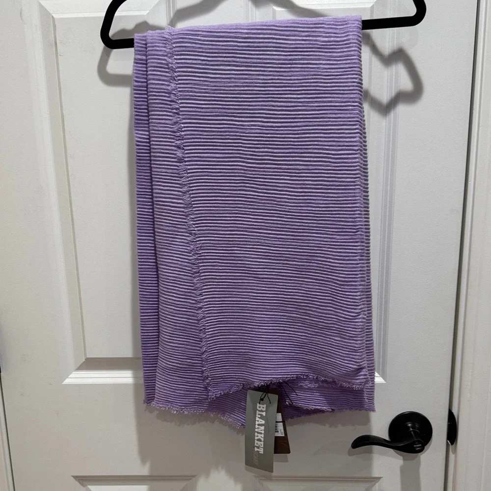 Lavender Ribbed Shawl